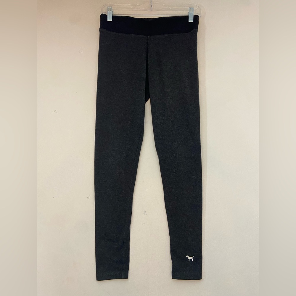 Victorias Secret Yoga Gray Black Leggings Size XS (559)